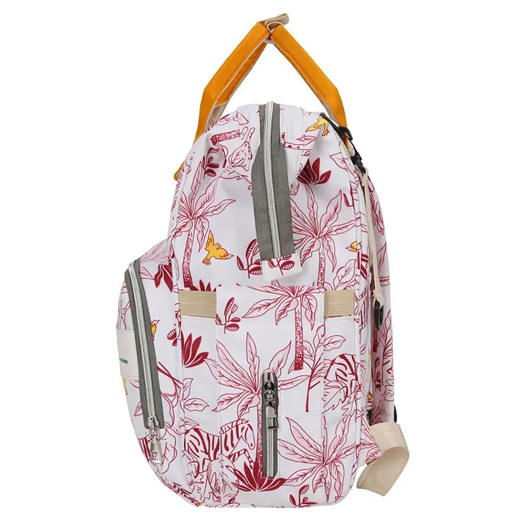 Pink Jungle Baby Diaper Bag-DB219