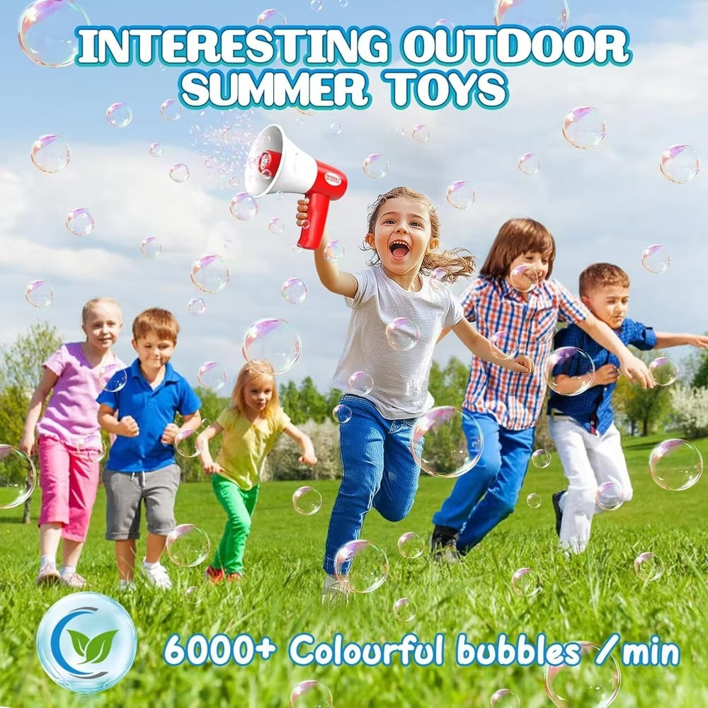 2 in 1 Microphone Bubble Machine Toy Kids Recording Singing-44324D