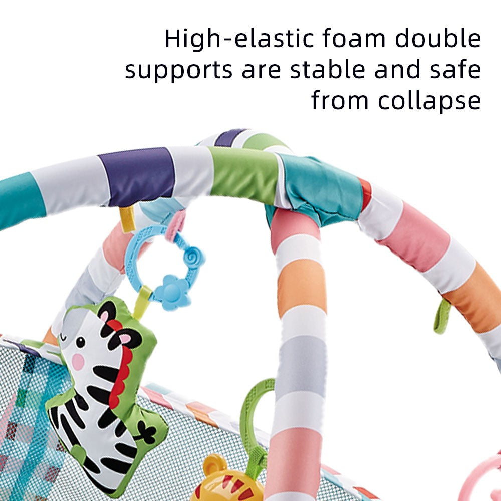 3-in-1 Baby Play Gym & Play Area With Musical Rattle & Balls