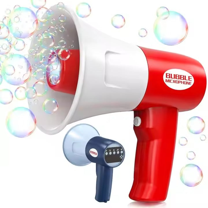 2 in 1 Microphone Bubble Machine Toy Kids Recording Singing-44324D