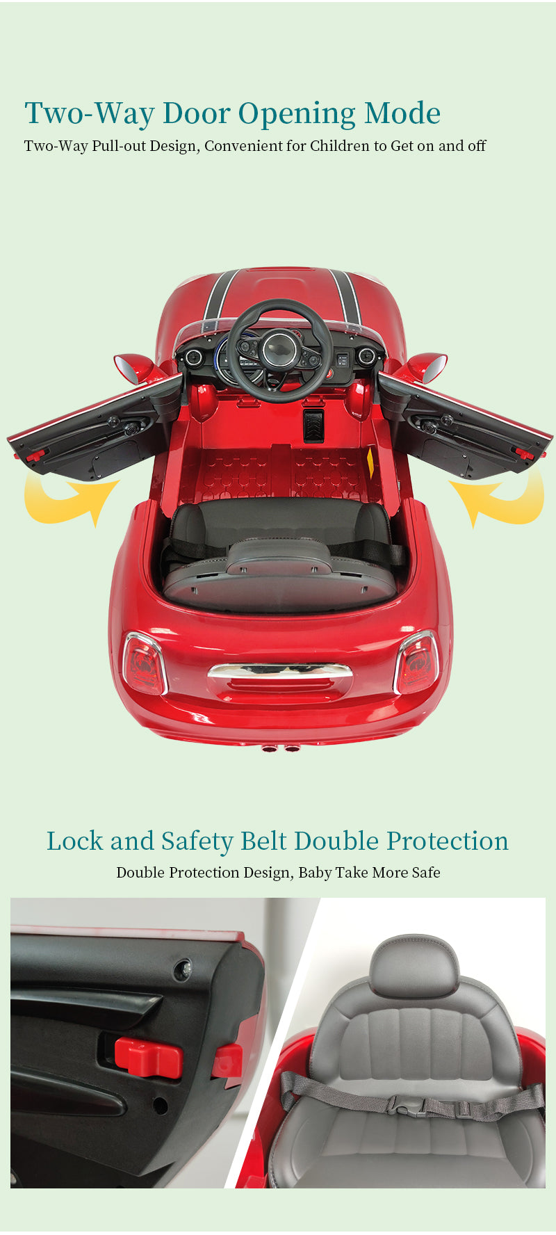 12V MINI Cooper Ride On Car for Kids-BZ-DLS06