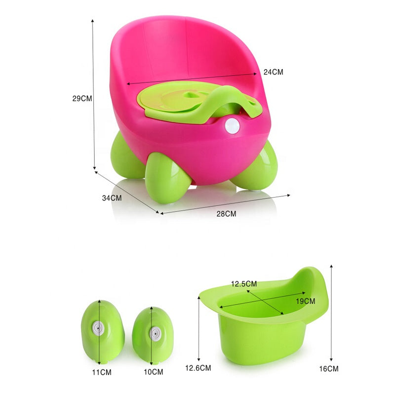 Portable Training Toilet Seat with Back Rest GREEN-BZ-P112