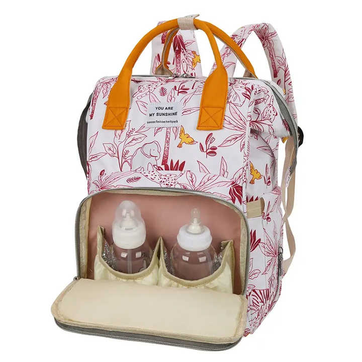 Pink Jungle Baby Diaper Bag-DB219
