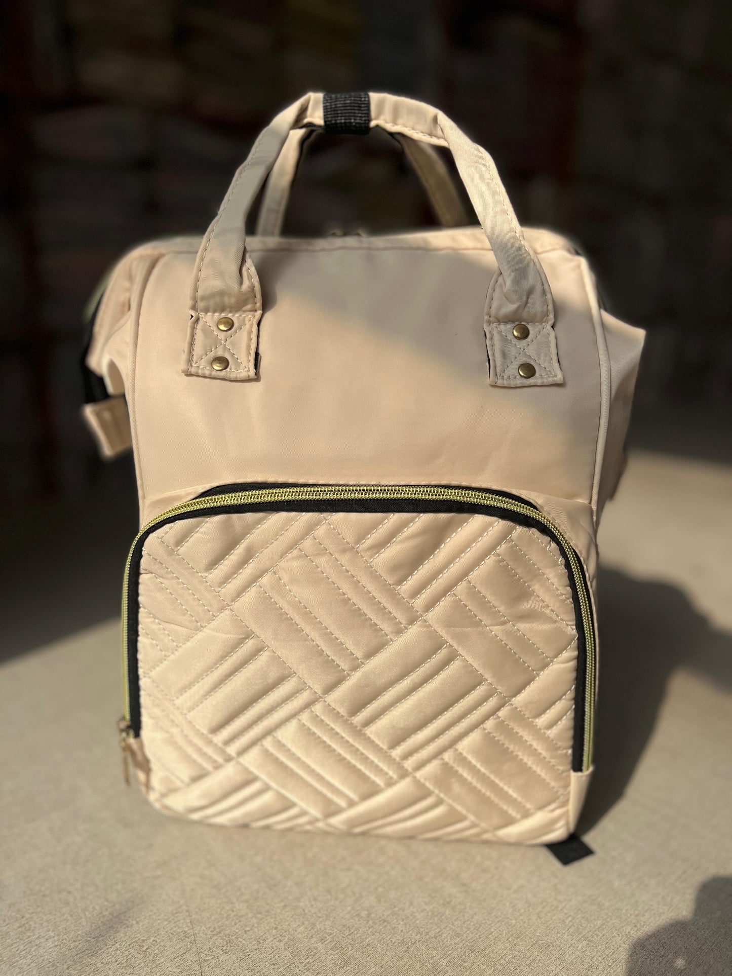 Mommy Shoulder Diaper Bag White-DB124