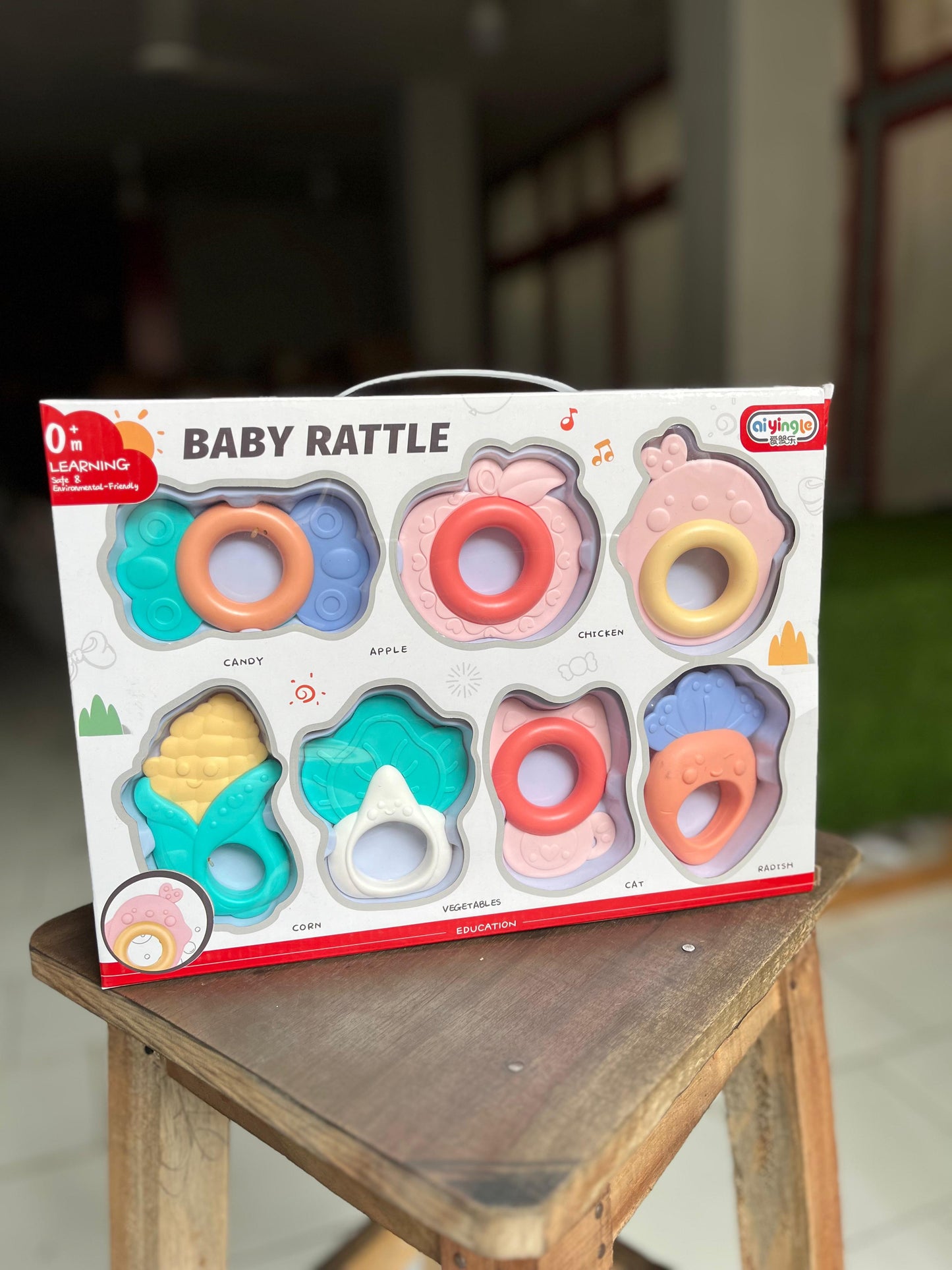 BT52-Baby Rattle Set & Teether - 7 Pcs