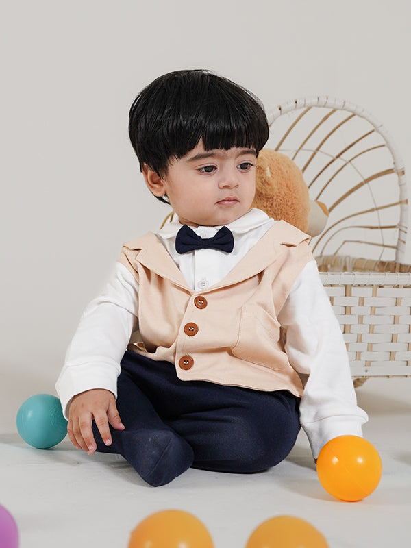 Latte Tux Romper