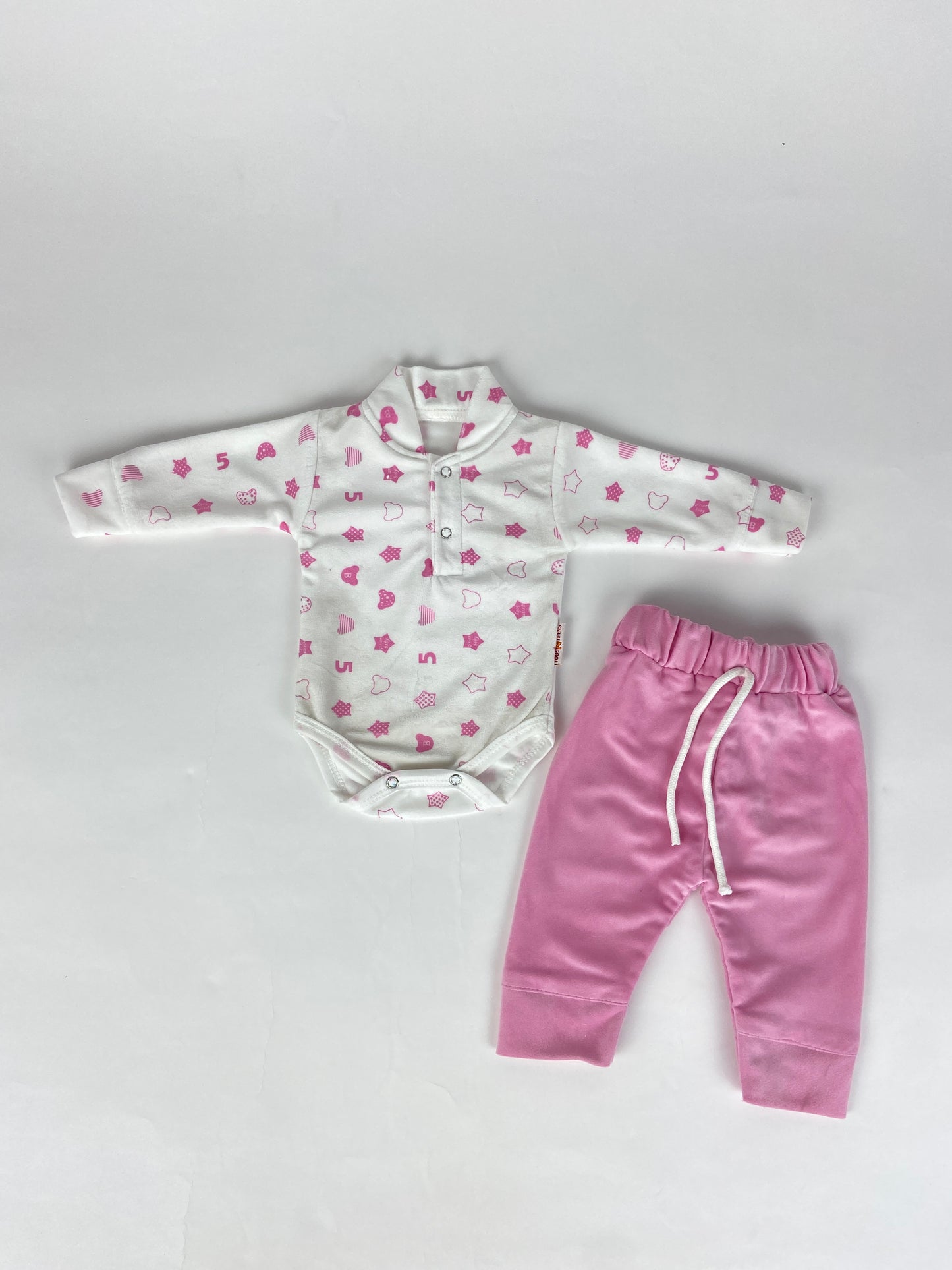 2 piece winter Romper + Trouser set