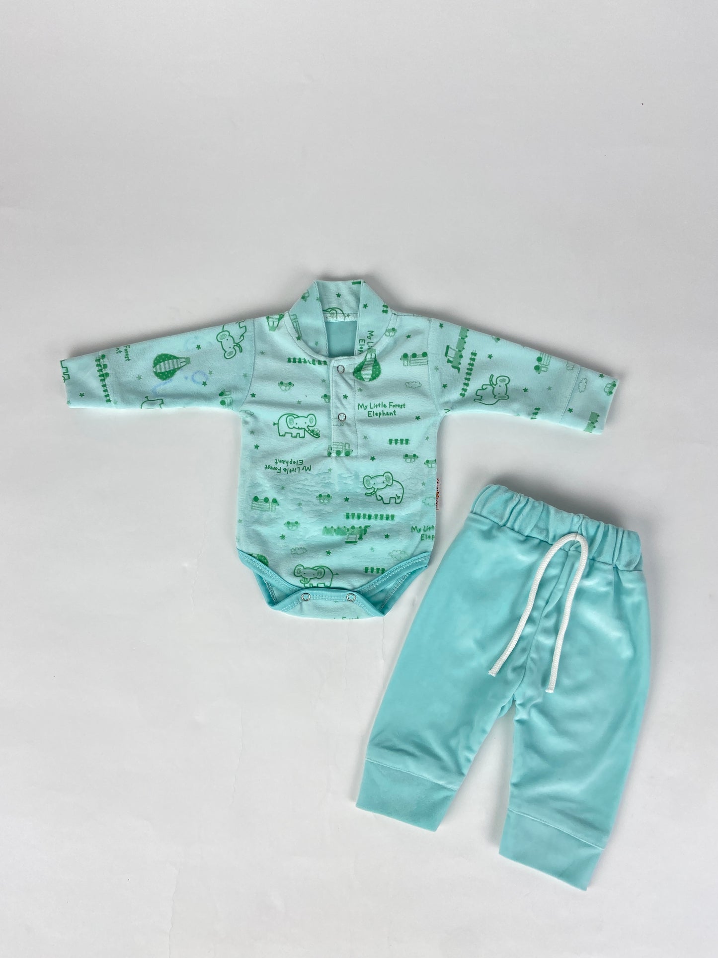 2 piece winter Romper + Trouser set