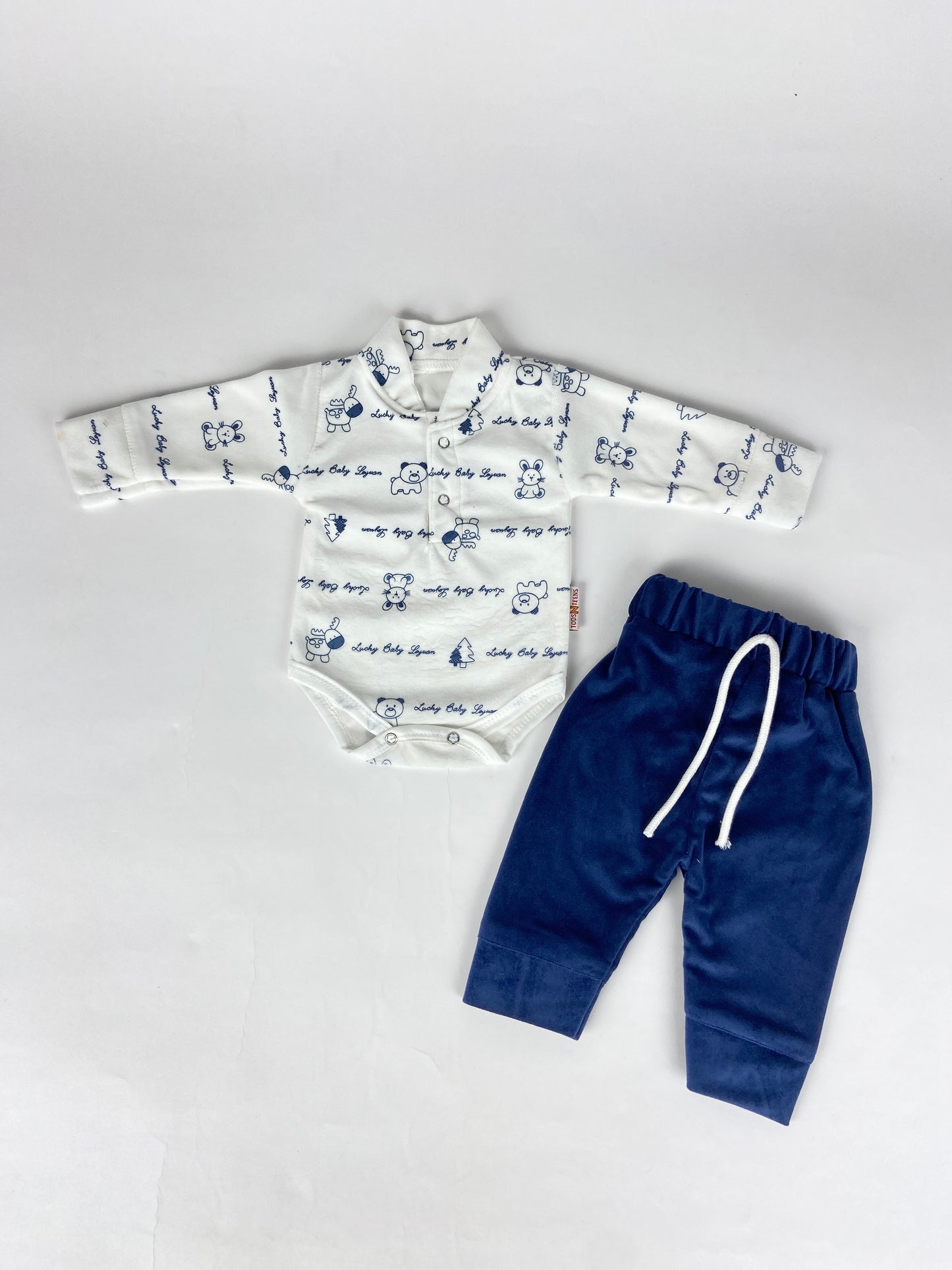 2 piece winter Romper + Trouser set