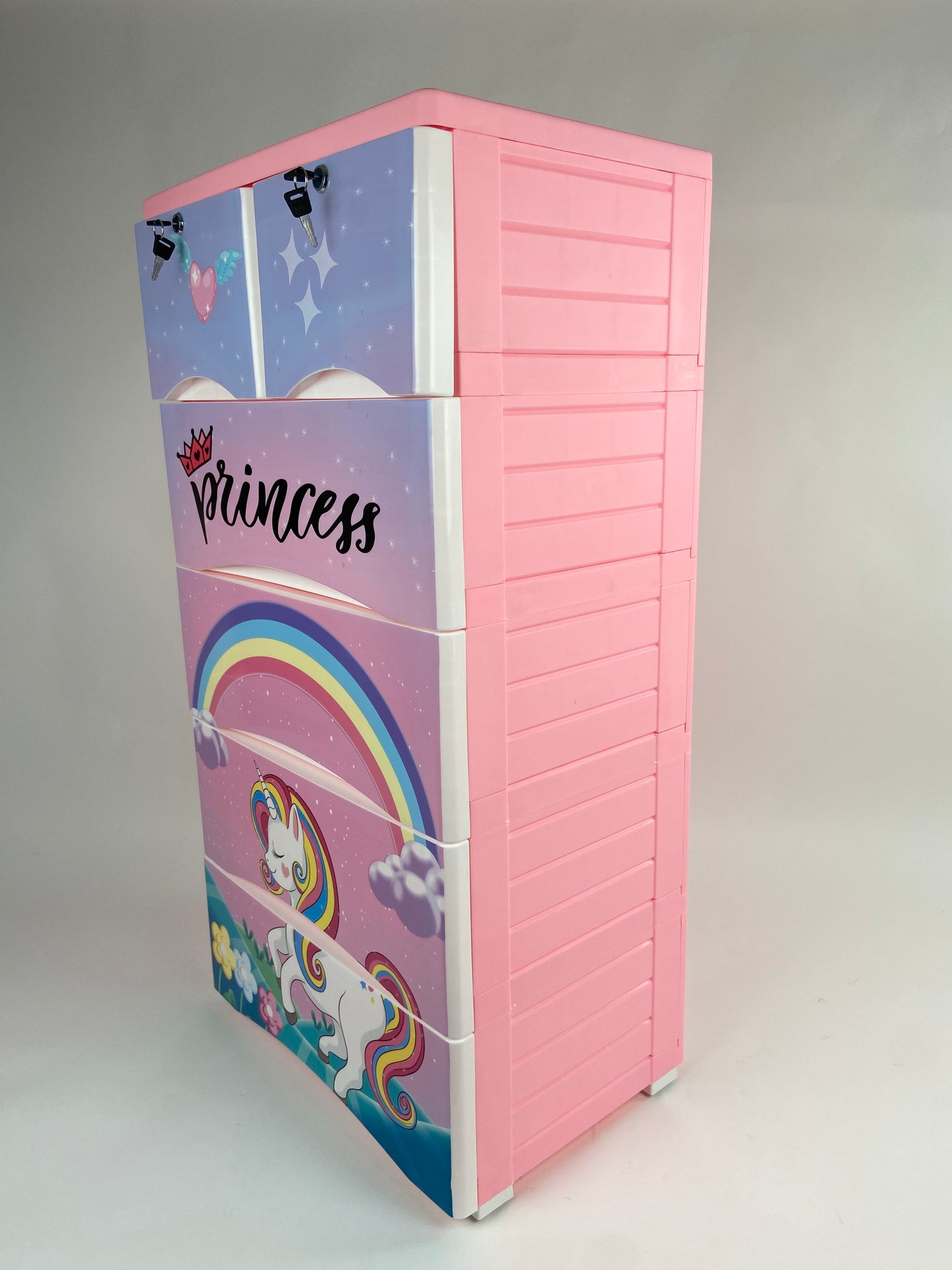 Unicorn Theme 5 Layer Wardrobe