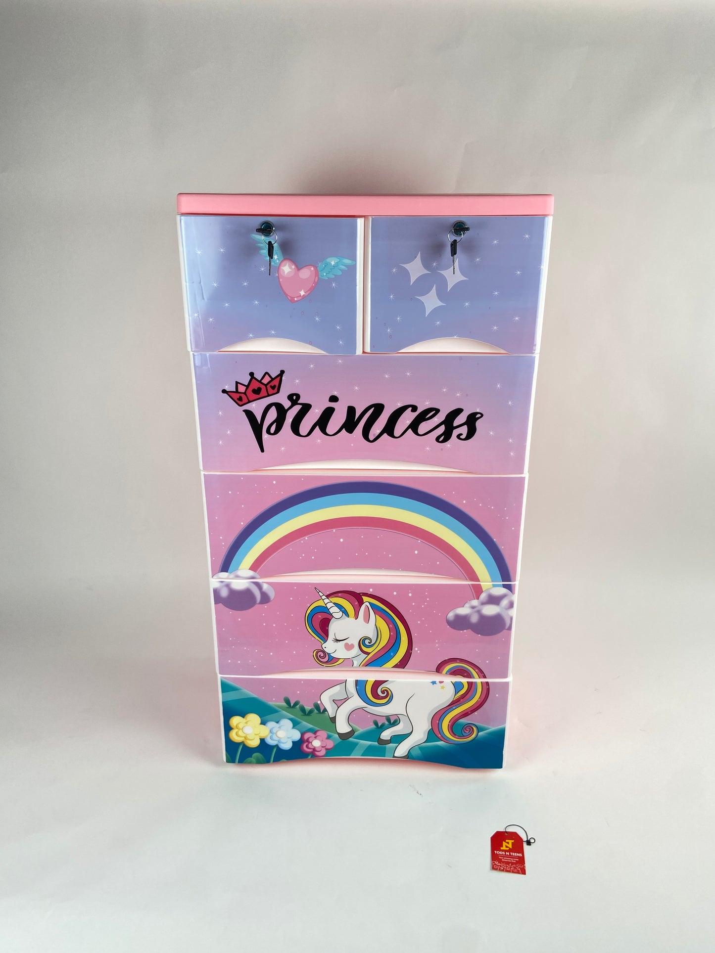 Unicorn Theme 5 Layer Wardrobe