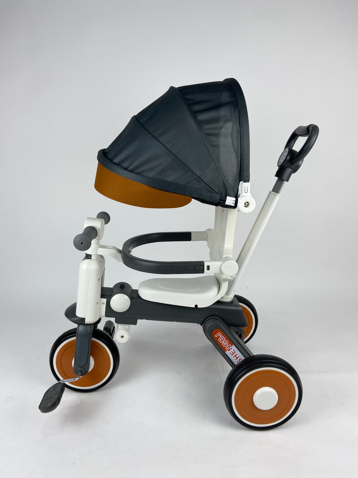 Childrens Tricycle Can Sit and Push Baby Artifact Hand Push Lightweight Folding