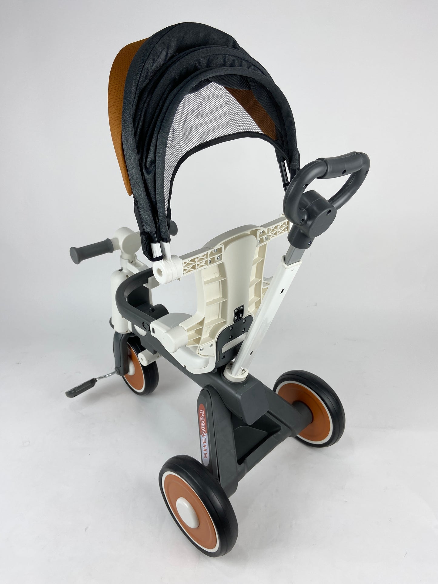 Childrens Tricycle Can Sit and Push Baby Artifact Hand Push Lightweight Folding