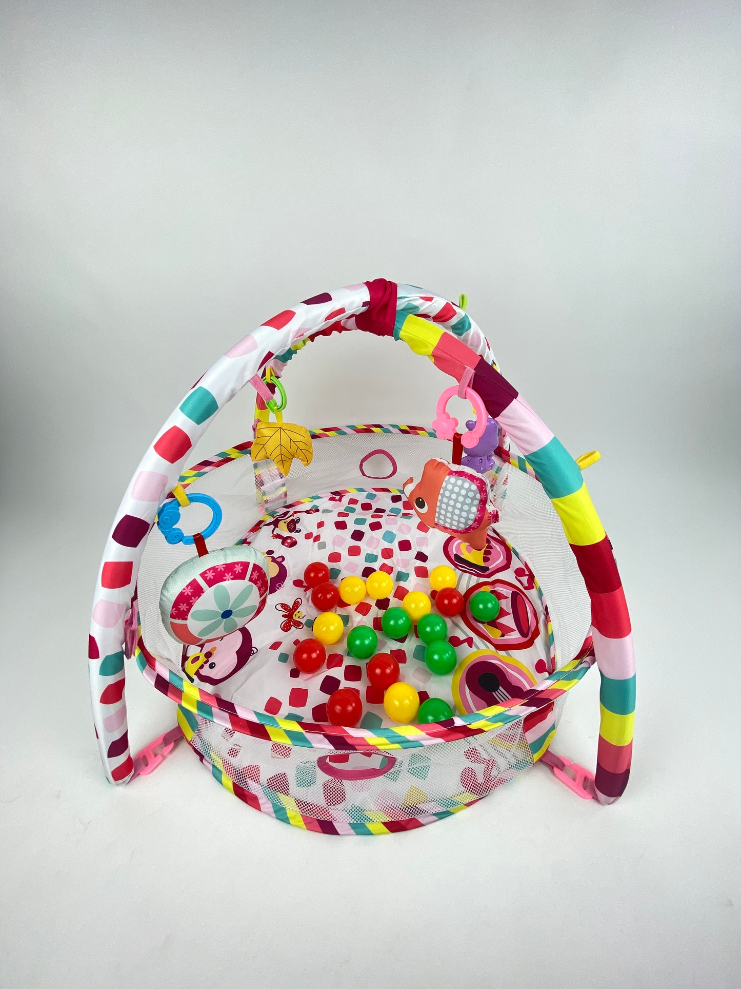 3-in-1 Baby Play Gym & Play Area With Musical Rattle & Balls