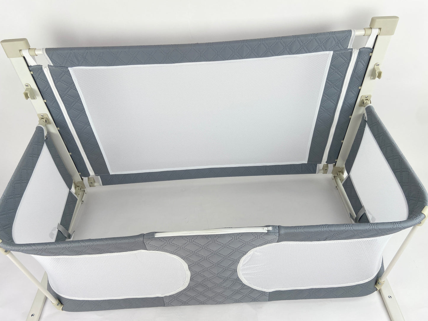 3-in-1 Portable Crib with Rails - Cot Sleeper for Baby in Bed - BZ-B-101