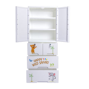 Safari Theme 6 Layer Wardrobe