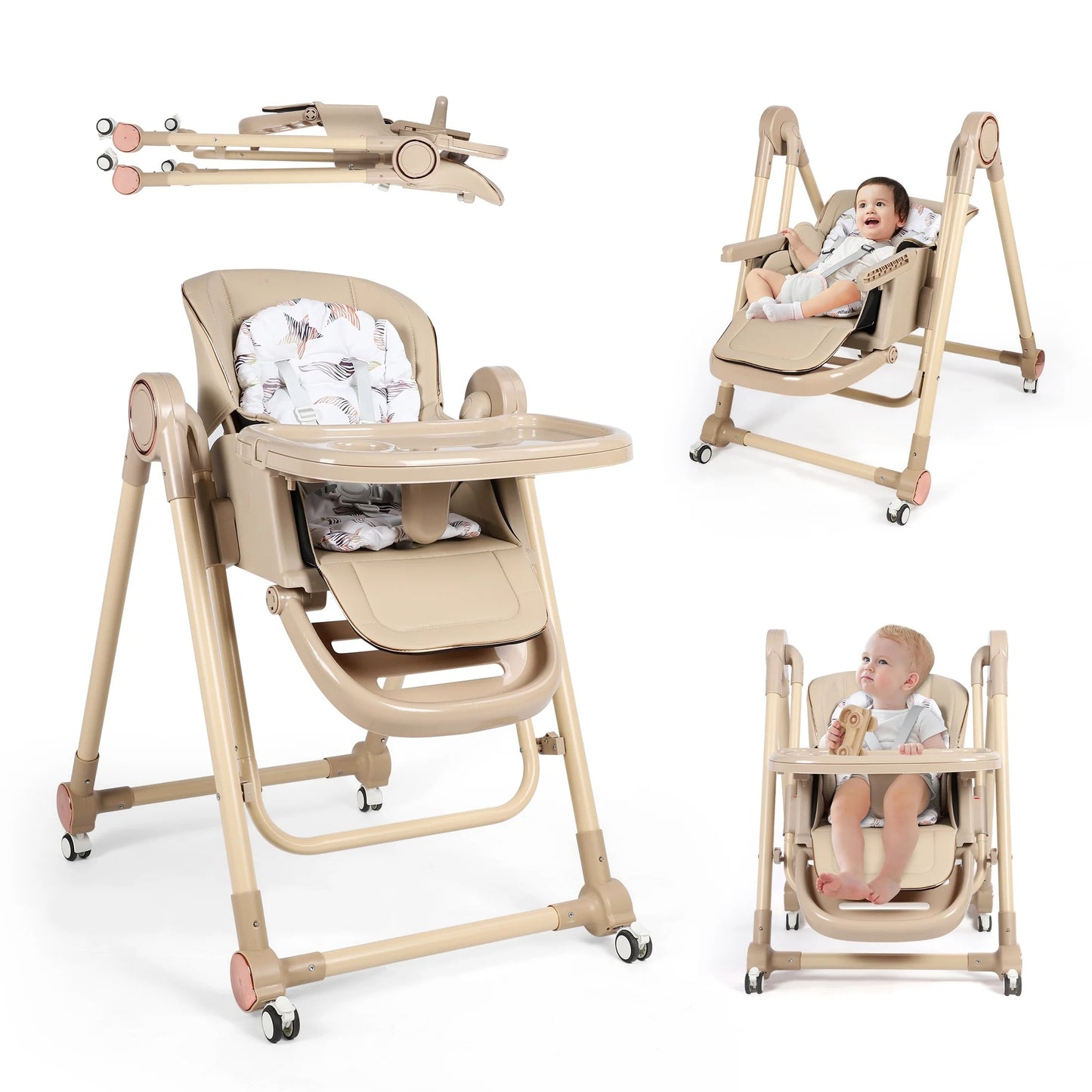 Multifunctional Baby High Feeding Chair with Swing Function-BZ-S700