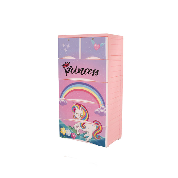 Unicorn Theme 5 Layer Wardrobe