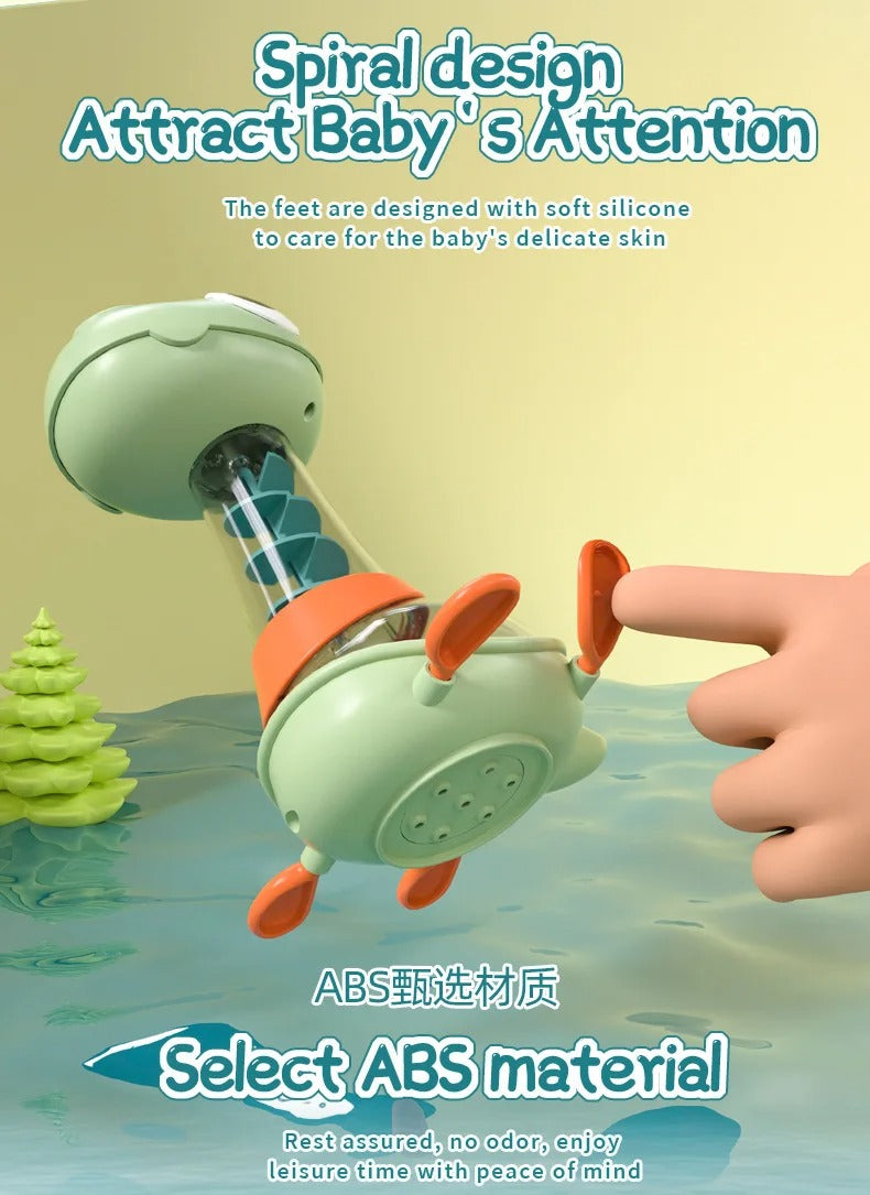 Children's Bath Water Spray Dinosaur Rotating Shower Head-Q06Y