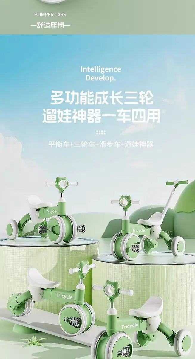 Push Tricycle with Handle for Toddlers