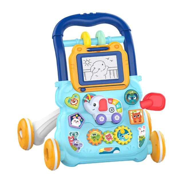 Huanger 2 in 1 Baby Walker with Drawing Board-Sit-to-Stand-BZ-0810-11