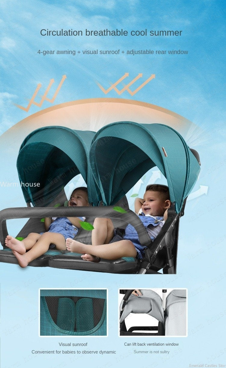 Shenma Prime Twin Baby Stroller-P798