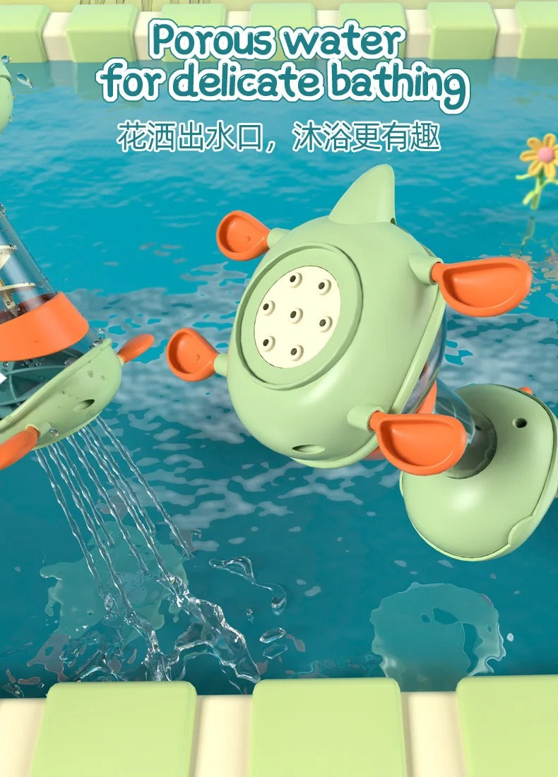 Children's Bath Water Spray Dinosaur Rotating Shower Head-Q06Y