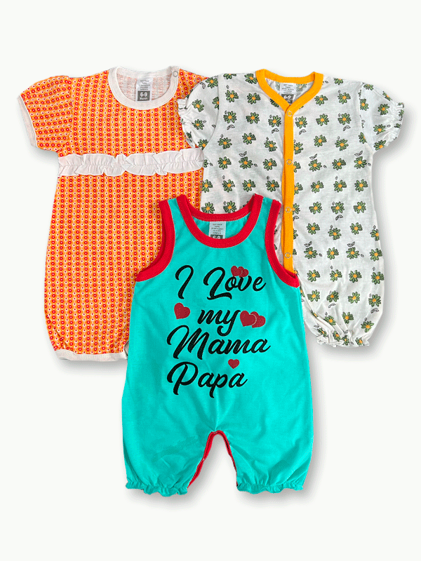 VP15-Pack of 3 Rompers