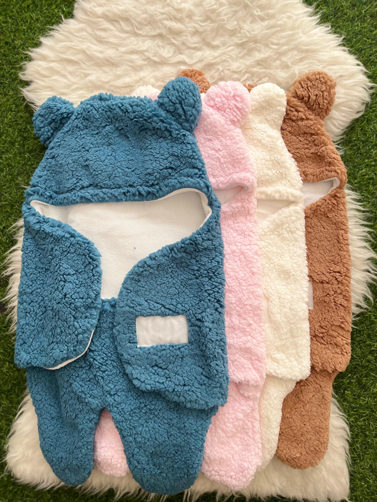 SHT351-Baby Romper Blanket Wrap (0-6M)