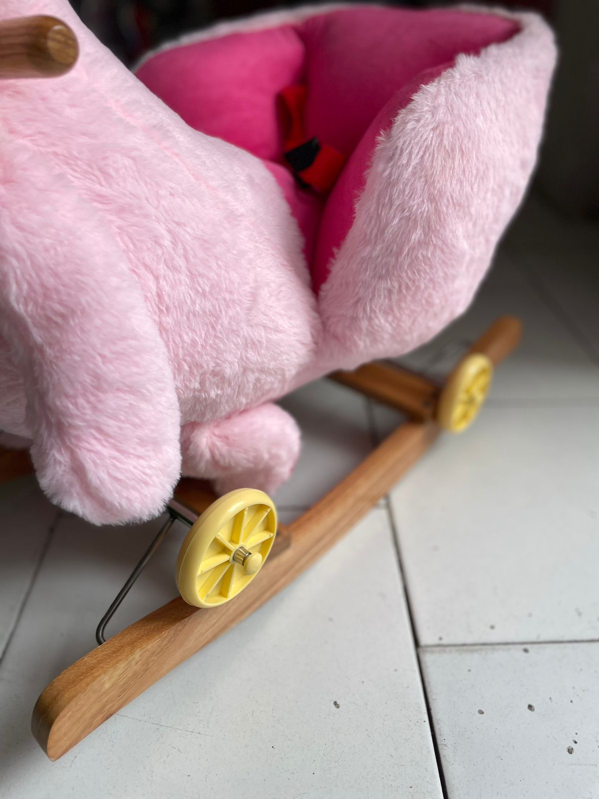 2in1 ride Rocker for Children Pink Bear-BZ