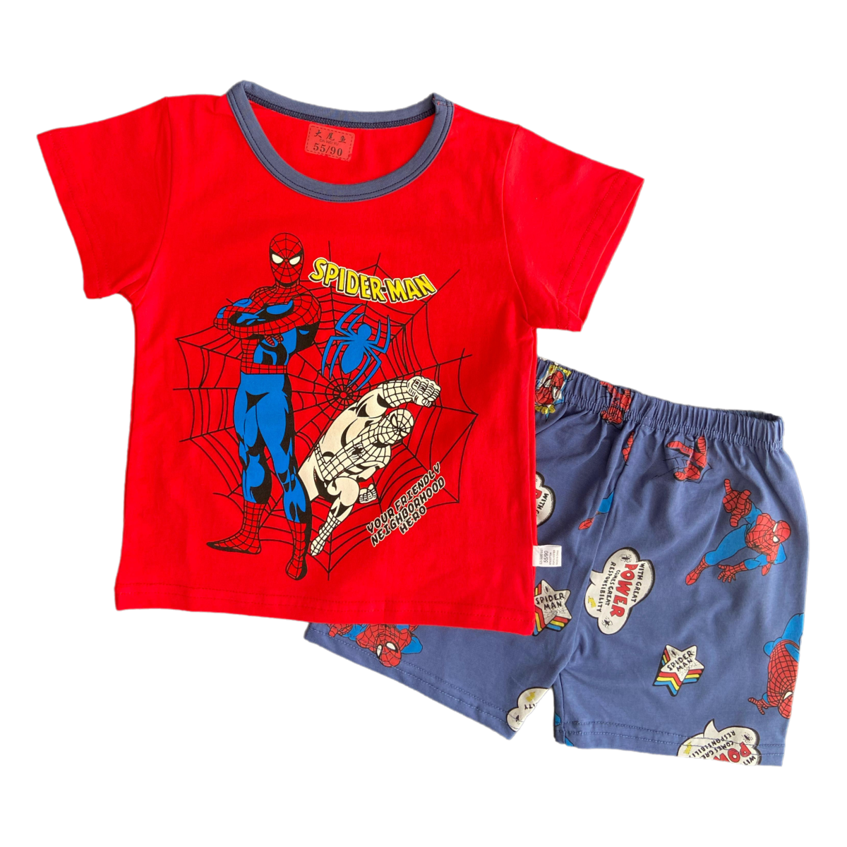SpiderMan Summer Short + Shirt Set