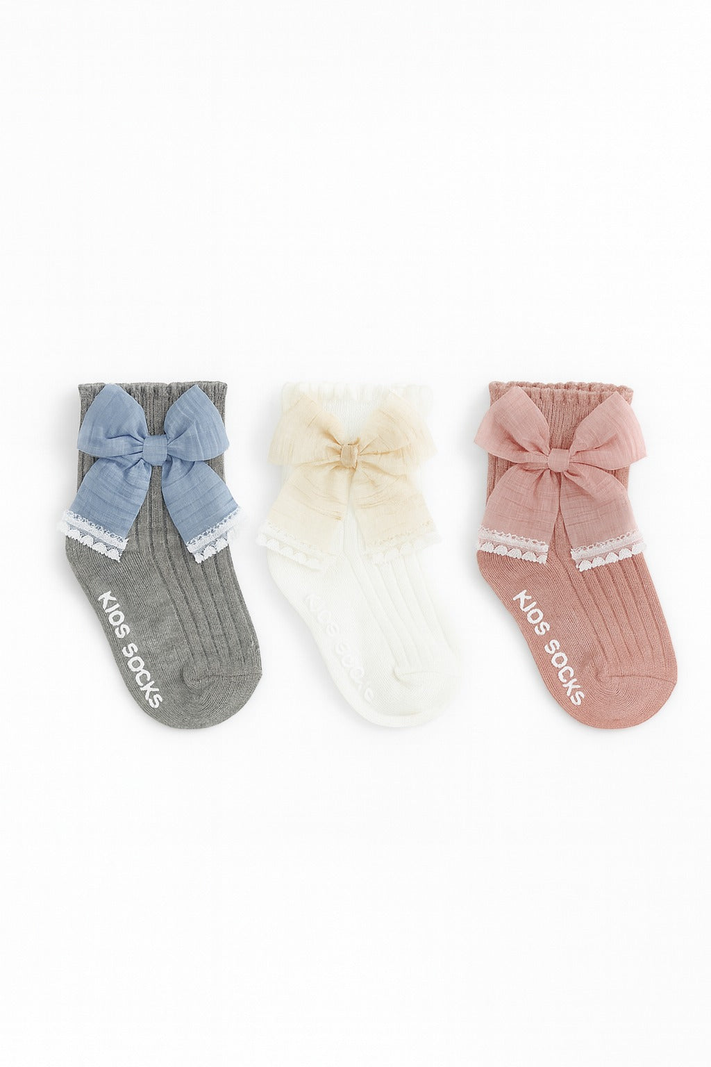SH464-Large Ribbon Baby Winter Socks