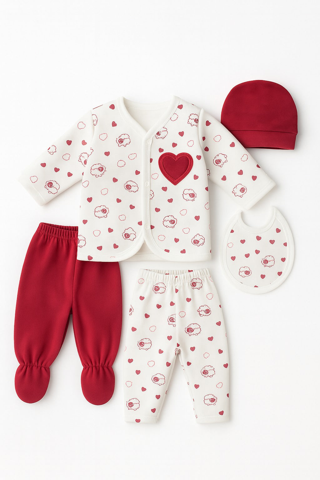N1038-5 Pieces Winter Starter Set (0-3M)