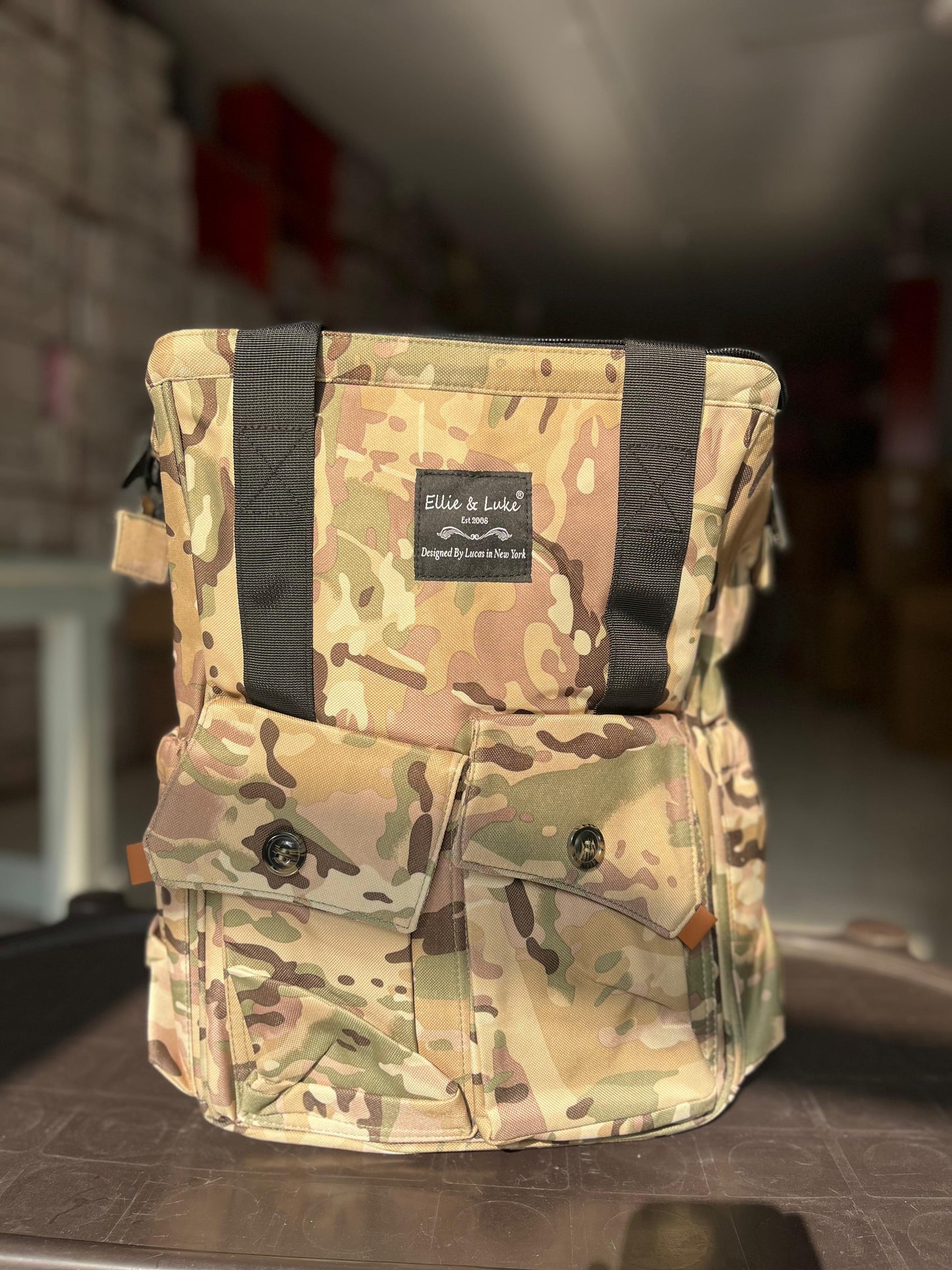 DB189-Little & Luke Bag w/ Hooks-Camouflage