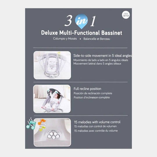 Mastela 3 in 1 Deluxe Multi-Functional Rocker