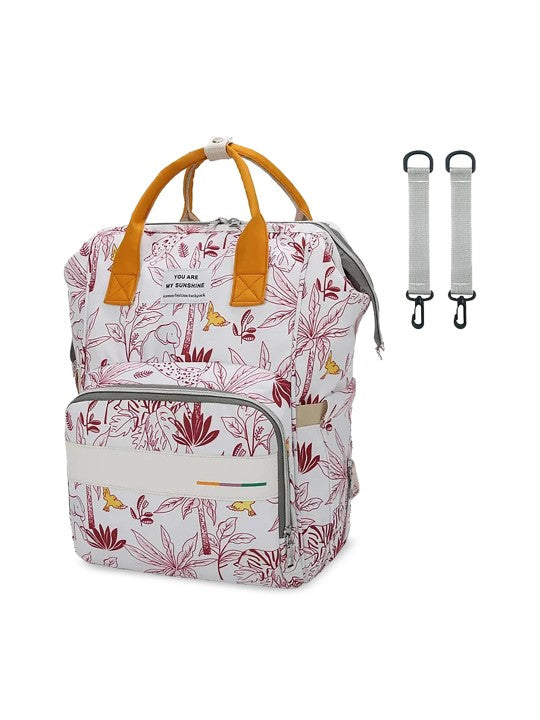 Pink Jungle Baby Diaper Bag-DB219