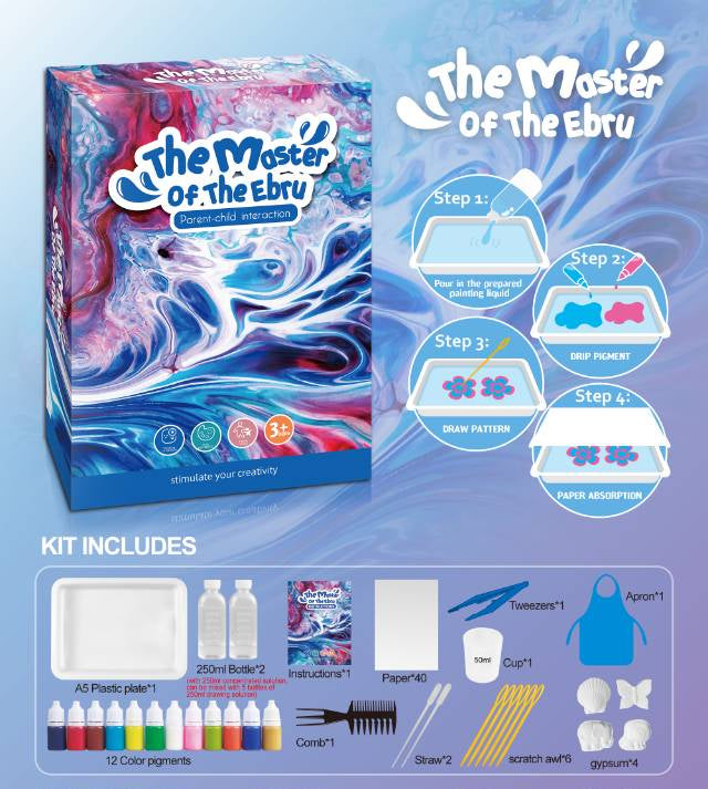 The Master Of The Ebru Water Marble Painting - YS12A