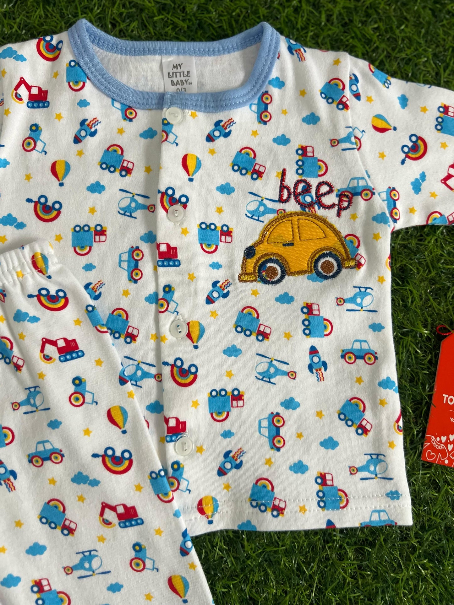 Beep Unisex 2 Pc Cotton 0-9M