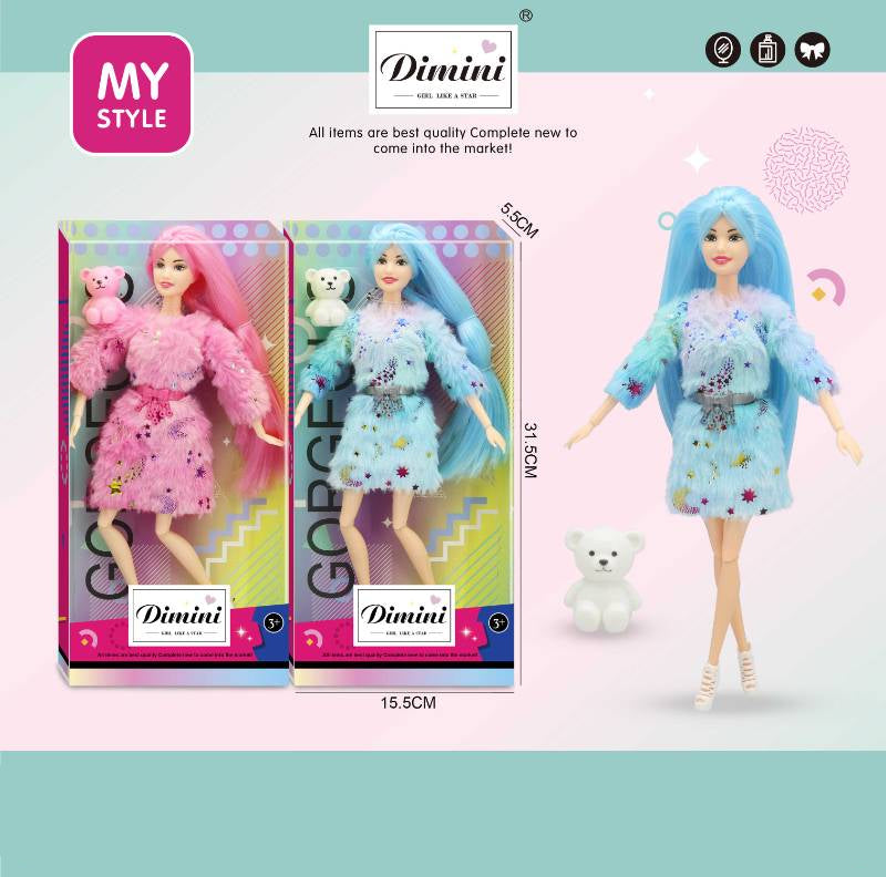11.5" Doll & Accessories set (HARD BODY) - WX05C