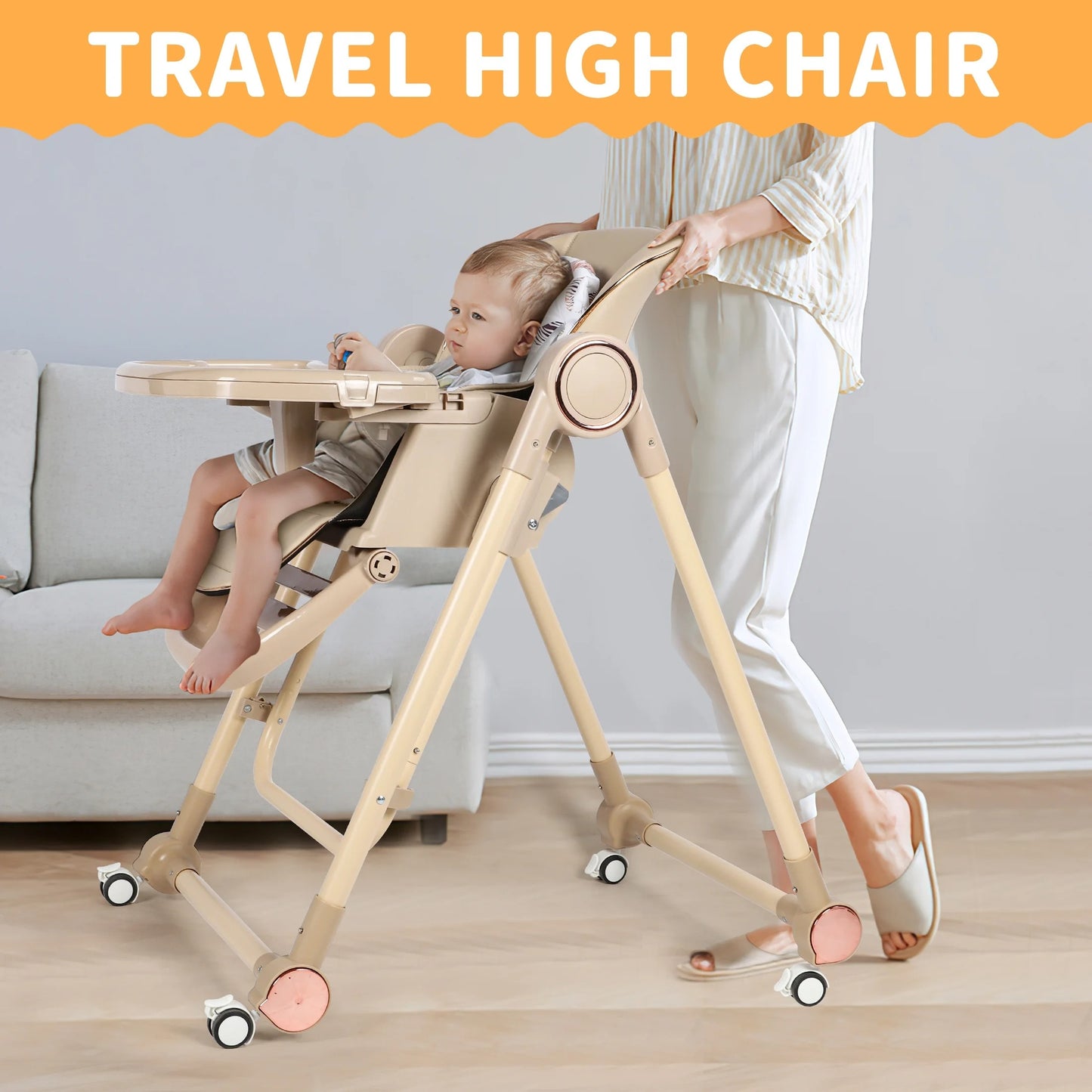 Multifunctional Baby High Feeding Chair with Swing Function-BZ-S700