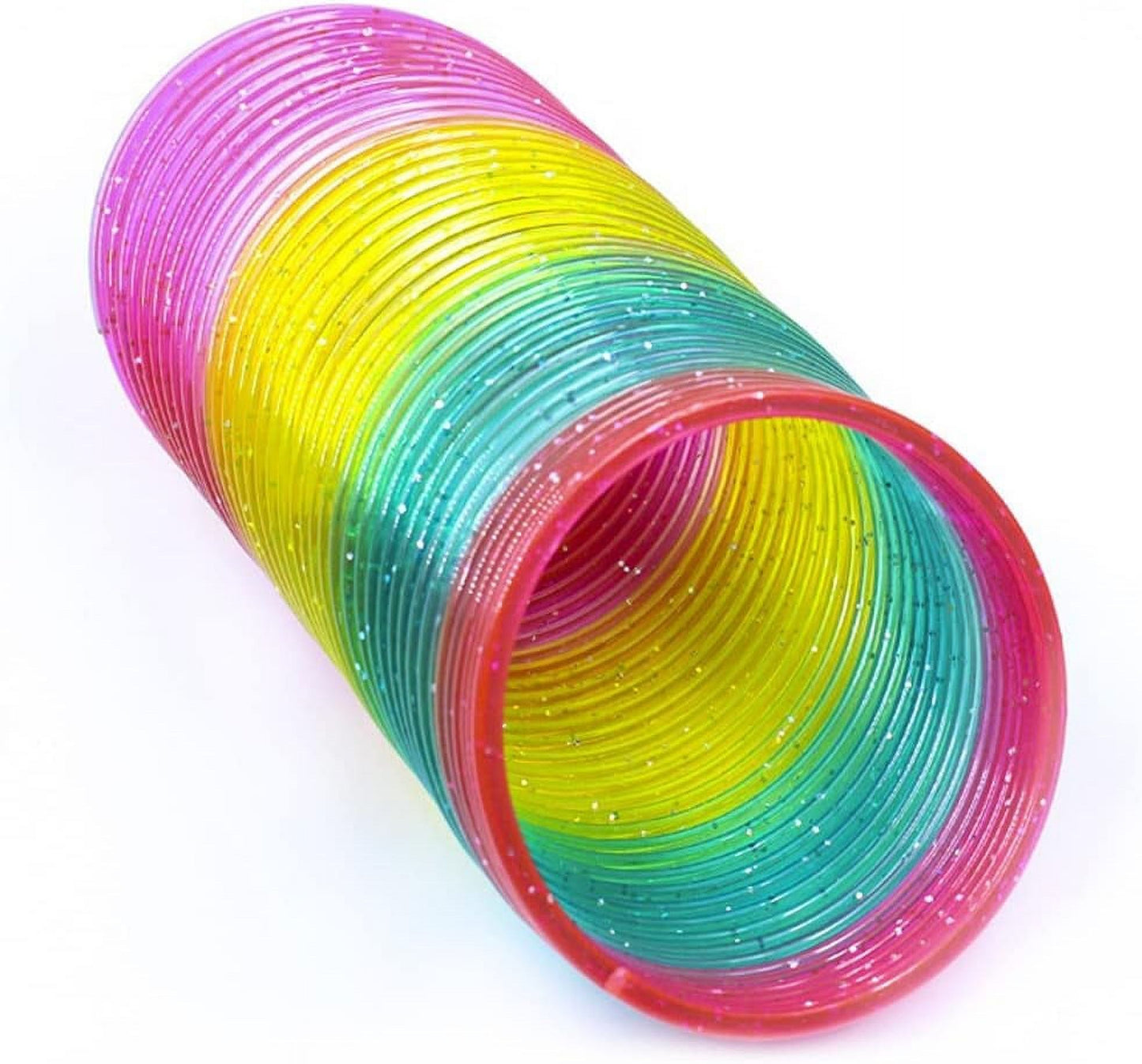 6 Pcs Magic Rainbow Slinky Springs Assorted Colors-BY807-1DW