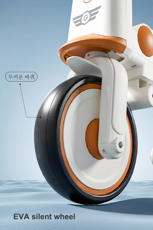 Childrens Tricycle Can Sit and Push Baby Artifact Hand Push Lightweight Folding