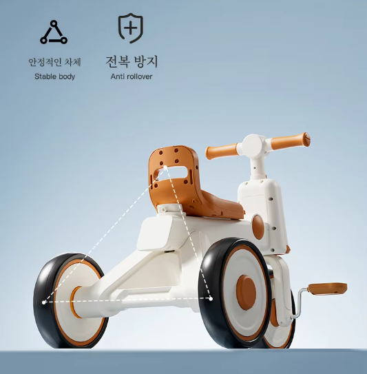 Childrens Tricycle Can Sit and Push Baby Artifact Hand Push Lightweight Folding