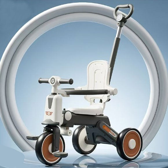 Childrens Tricycle Can Sit and Push Baby Artifact Hand Push Lightweight Folding