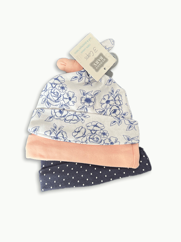 Hudson's 3 Pc Baby Caps