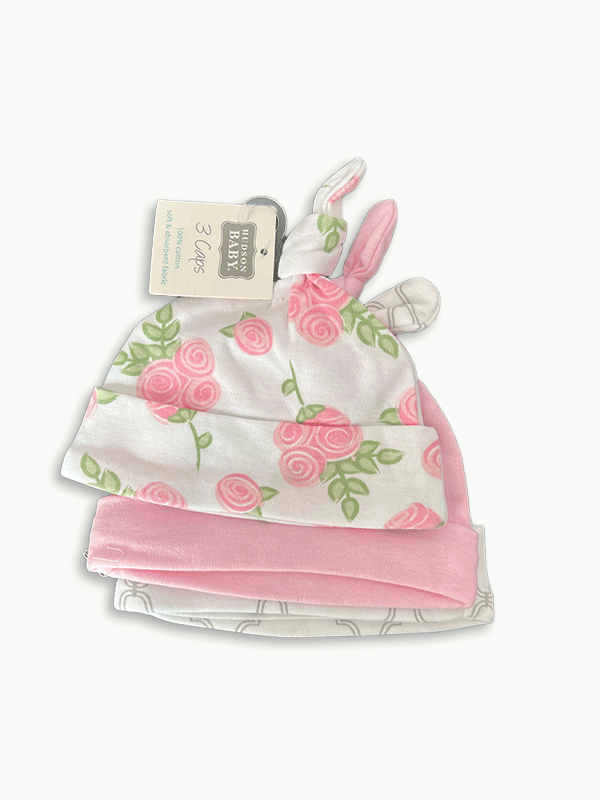 Hudson's 3 Pc Baby Caps