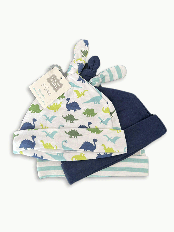 Hudson's 3 Pc Baby Caps