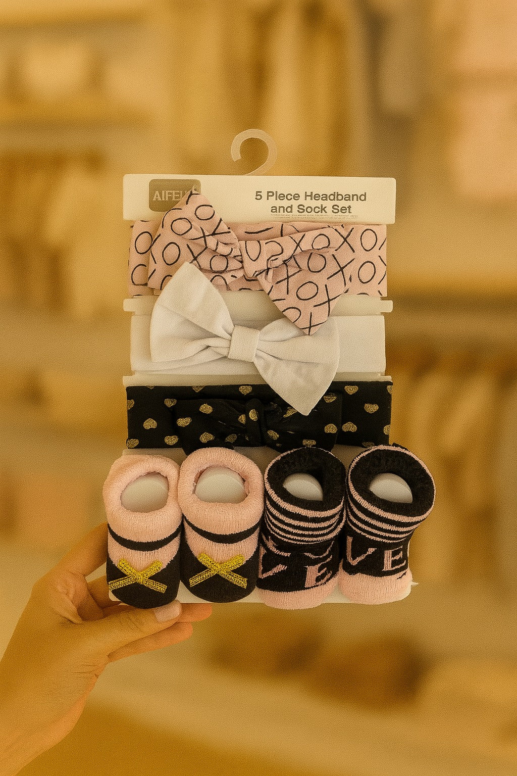 GP60-5 Piece headband and Socks Set - (0-6M)
