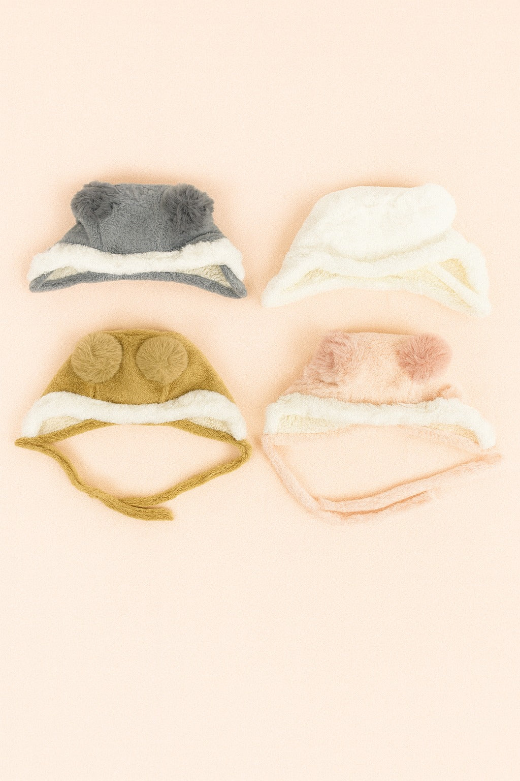 CP238-Furry Baby Winter Caps (1-5Y)