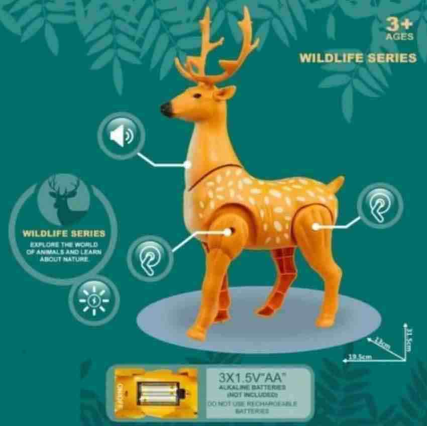 B/o Sika Deer W/ Light& Music 333-54